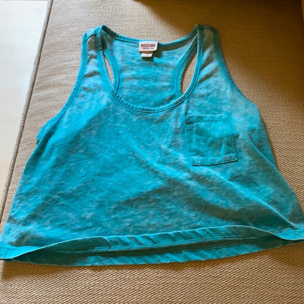 Teal Crop Top